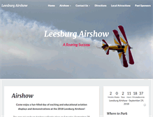 Tablet Screenshot of leesburgairshow.com